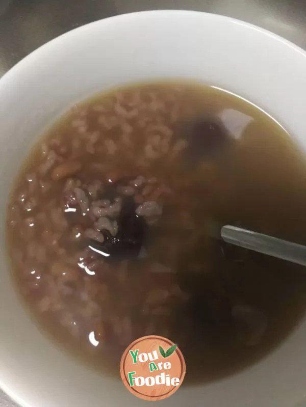 Jujube and red bean porridge