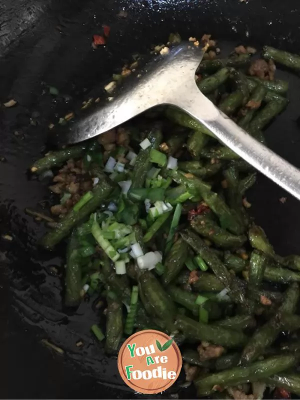 Dry-Fried Green Beans with Minced Pork and Preserved Vegetables