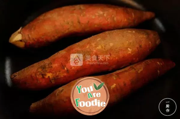 Super simple enamel pan roasted sweet potato in one kitchen as cast iron pan