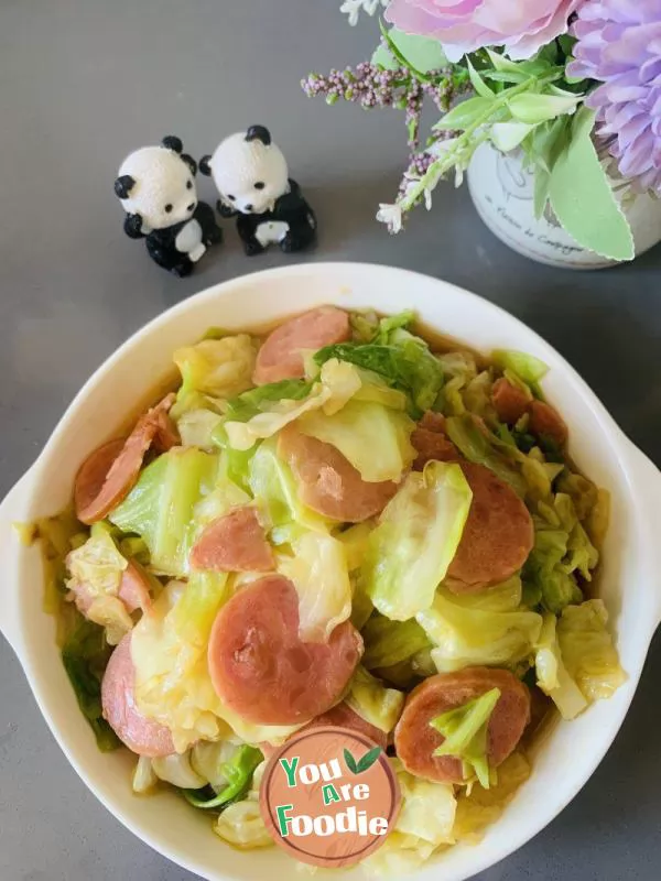 Hand-shredded-cabbage-with-ham