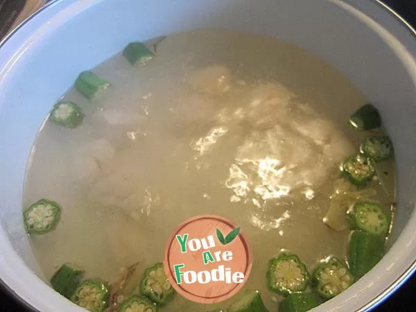 Keloid soup with fresh scallops