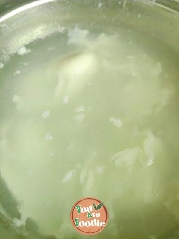 Boiled egg with rice wine mash