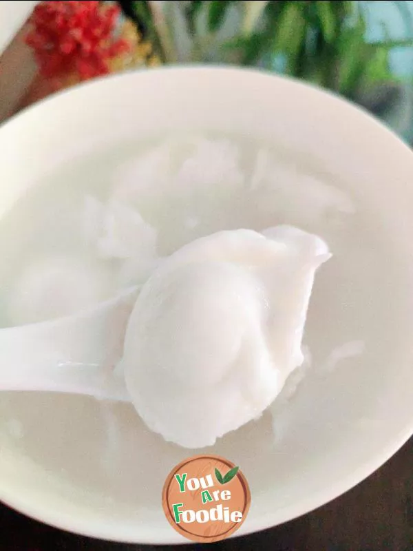 Boiled egg with rice wine mash