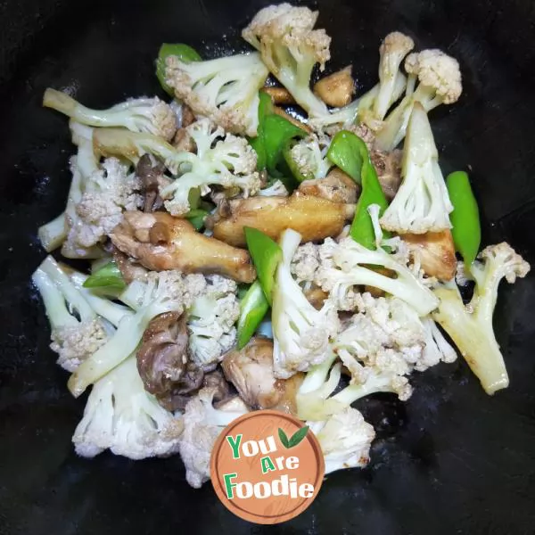 Fried Cauliflower with chicken