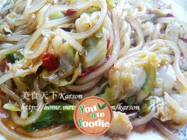 Fried-vermicelli-with-cabbage