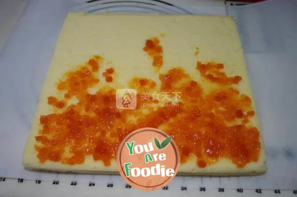 Papaya Jam Cake Roll