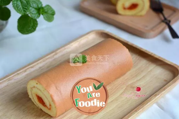 Papaya Jam Cake Roll