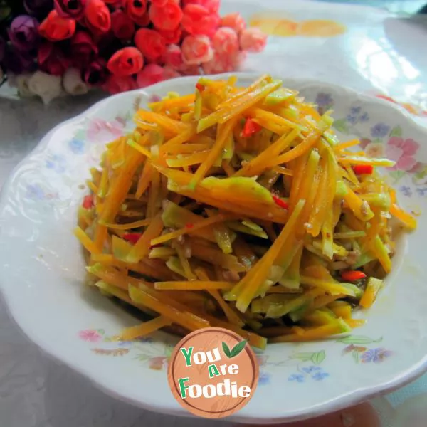 Fried-minced-pork-with-shredded-pumpkin