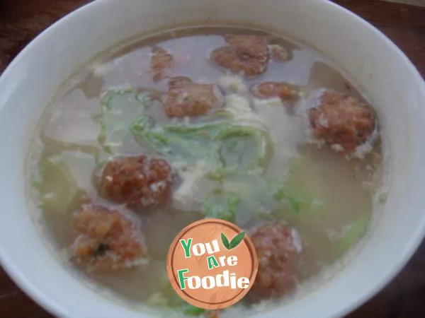 Tofu ball soup