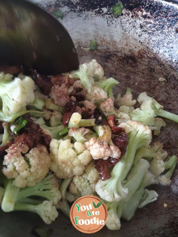 Stir fried cauliflower