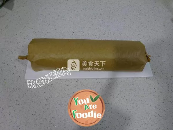 Spinach Yam Cake Roll