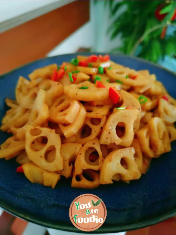 Spicy lotus root slices