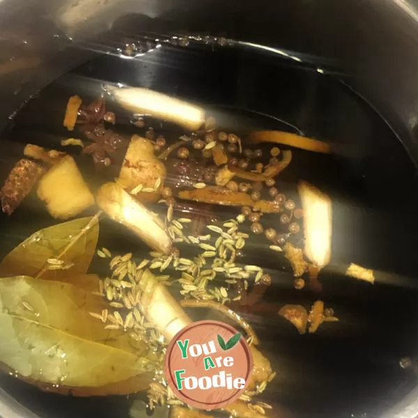 Braised pork liver