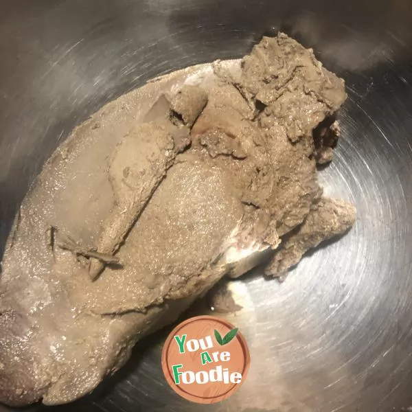 Braised pork liver