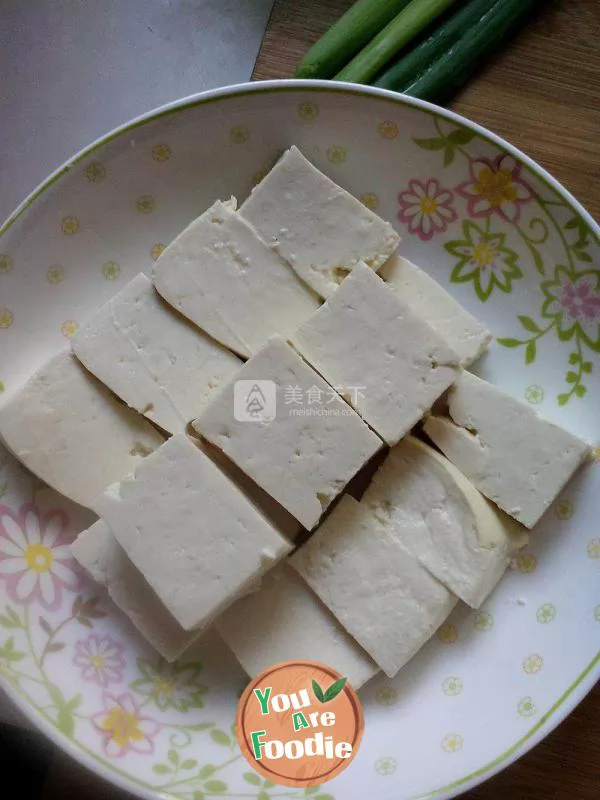 Steamed tofu with minced meat