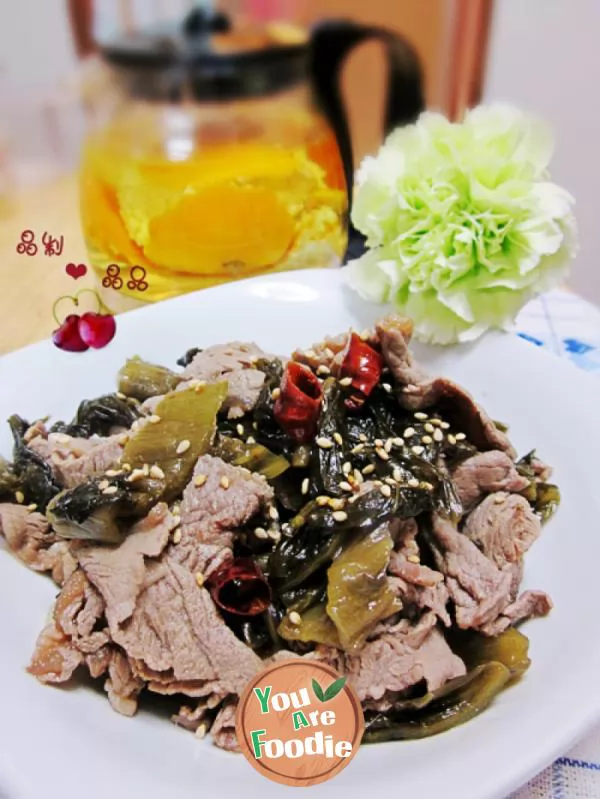 Kwai-dish-for-supplementing-qi-and-deficiency-fried-beef-with-pickled-cabbage