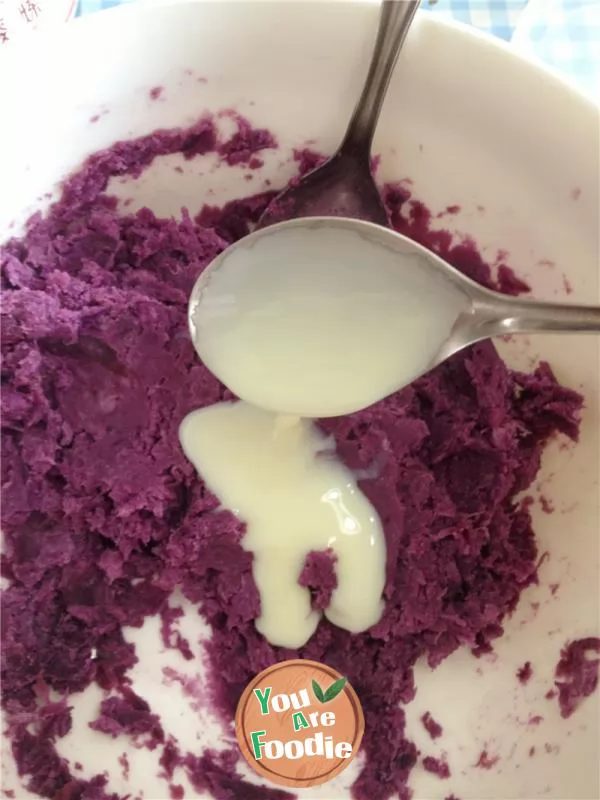 The gift of love ---- milk flavored purple potato paste