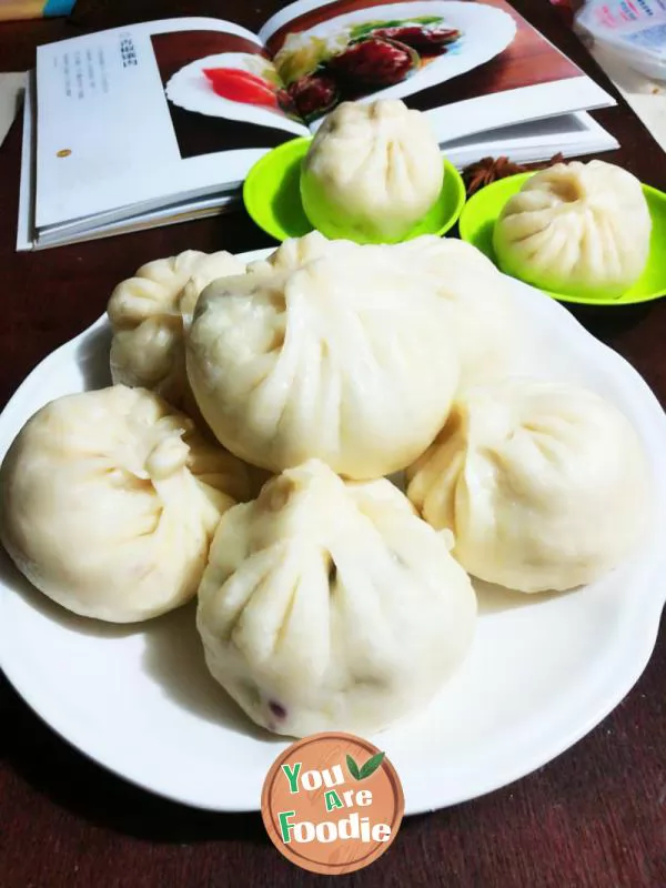 Purple potato buns
