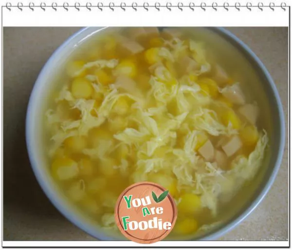 Simple corn soup