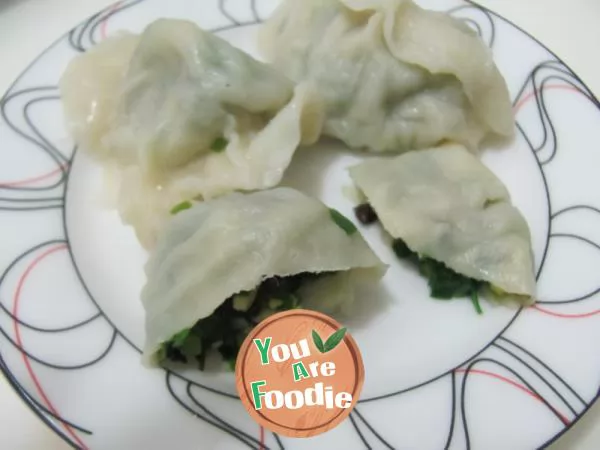 Delicious traditional vegetarian three delicacies dumplings