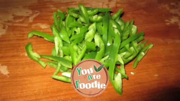 [wooden cuisine] shredded potato with green pepper and hot and sour sauce