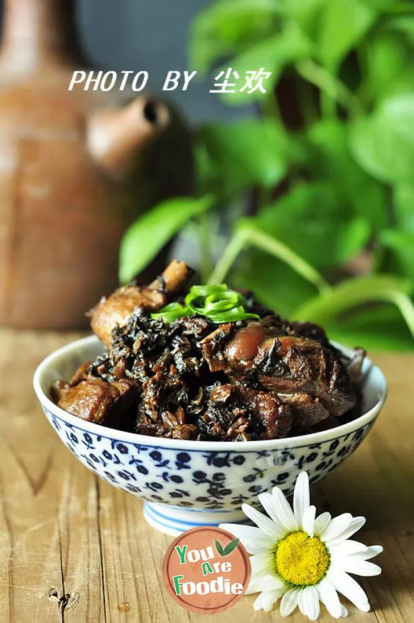 Braised-duck-with-preserved-vegetables