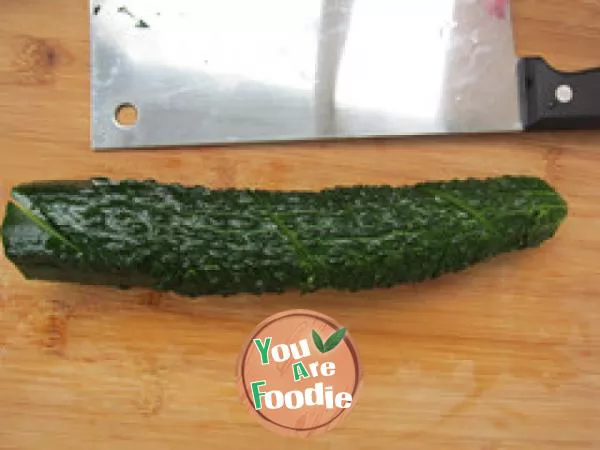 [sour, spicy and refreshing zero cuisine summer appetizer] - coir raincoat cucumber