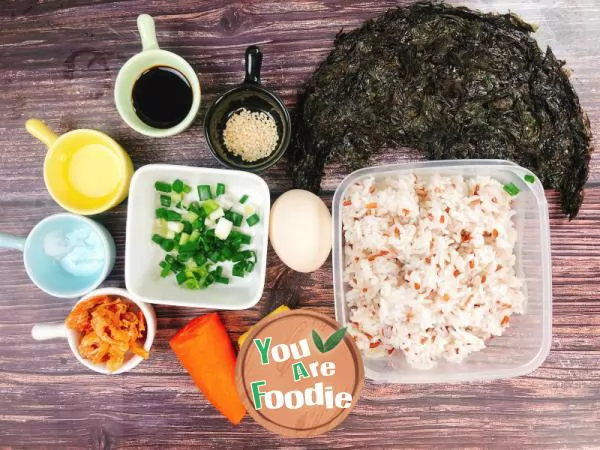 Slimming Bento seaweed fried rice