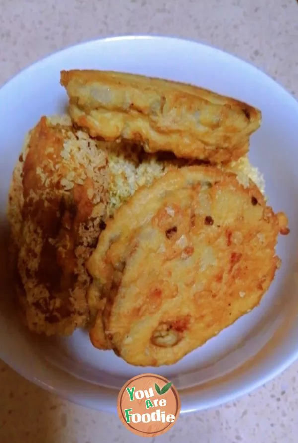 deep-fried lotus root sandwich