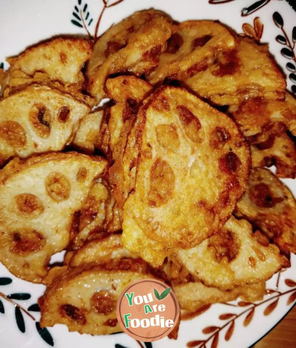 deep-fried lotus root sandwich