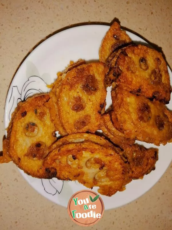 deep-fried lotus root sandwich