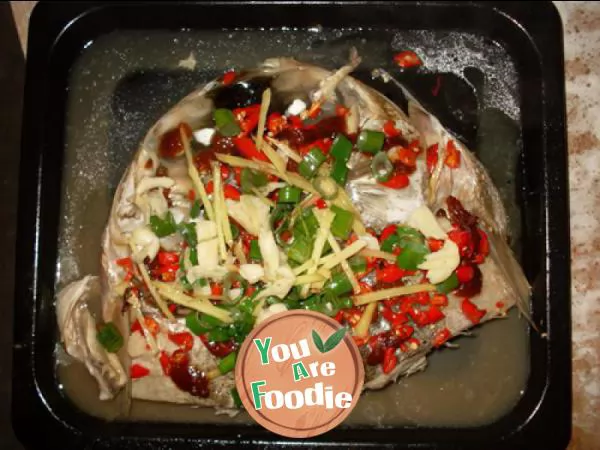 Steamed-Fish-Head-with-Diced-Hot-Red-Peppers