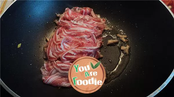Stir fried mutton