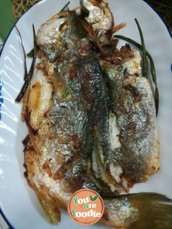 Pan fried sea fish