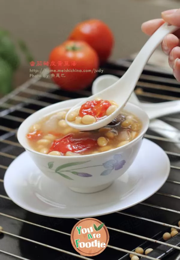 The most affordable collagen supplement method ----- tomato, soybean and pig skin soup