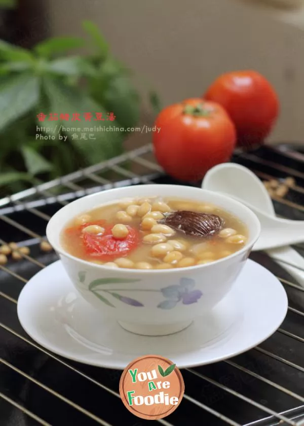 The most affordable collagen supplement method ----- tomato, soybean and pig skin soup