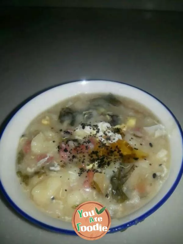Milk pimple soup