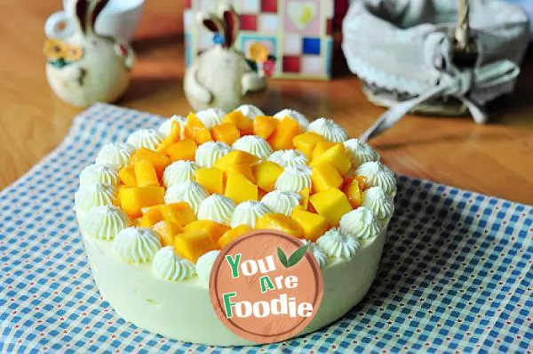 Mango orange Mousse Cake