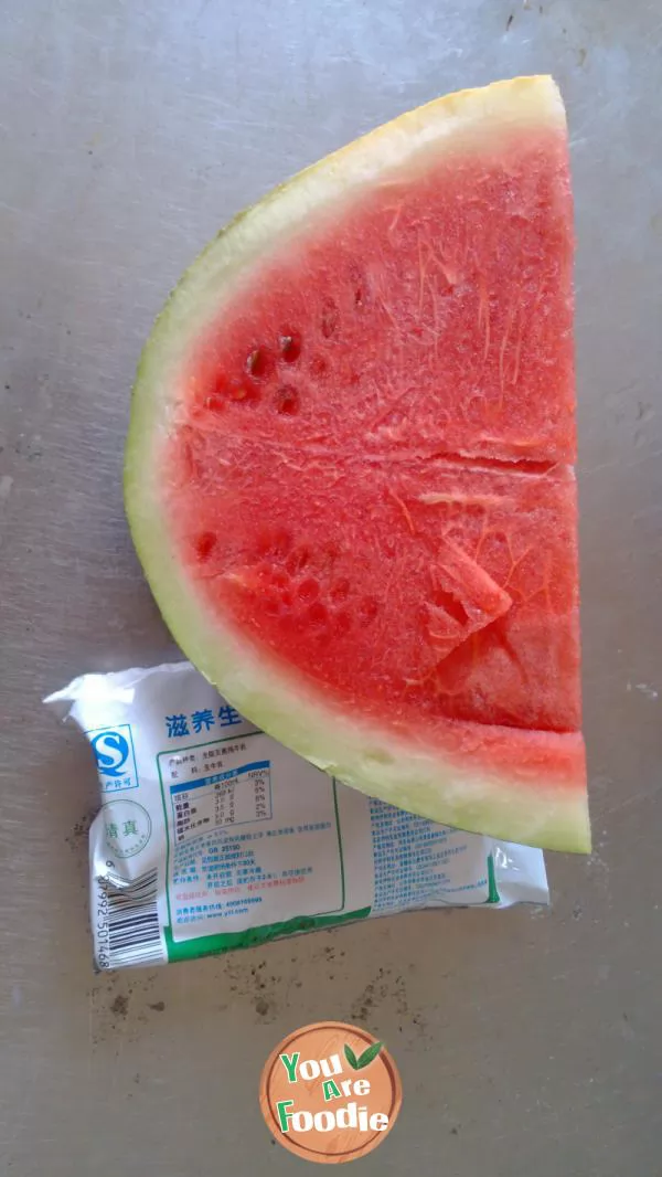 Watermelon milk juice