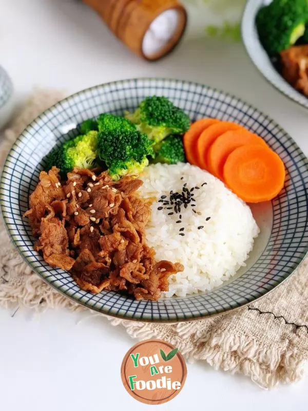 Japanese style beef rice