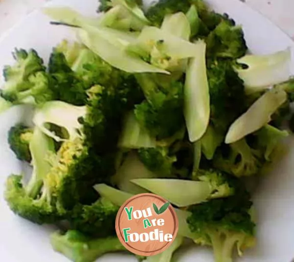 Fried sliced pork with Broccoli