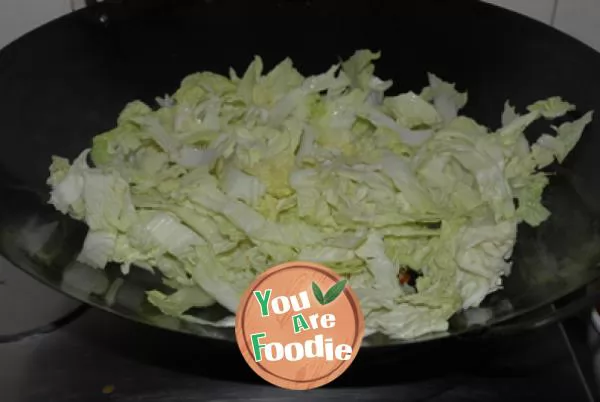 Chinese cabbage with dried shrimps