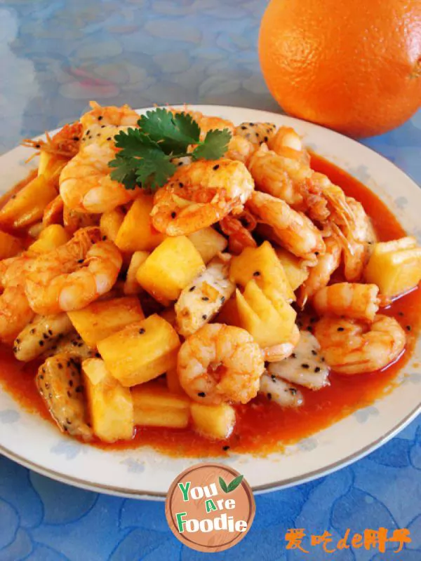 Shrimp-with-fruit-flavor