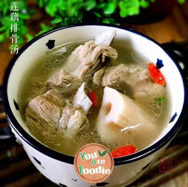 Autumn Runfei lotus root spareribs soup