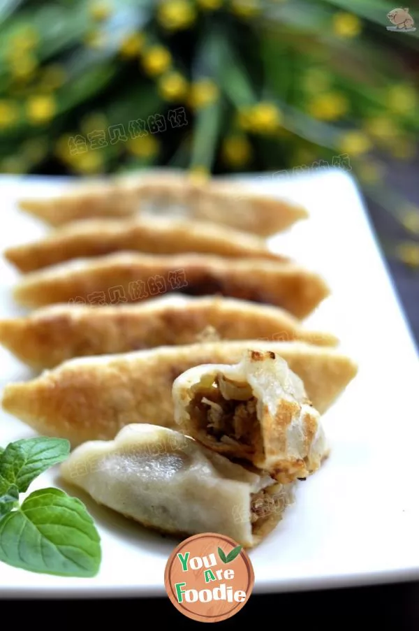 Pot stickers with gourd and fresh meat