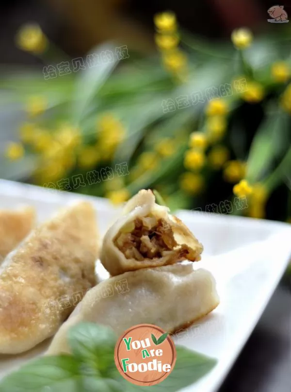 Pot stickers with gourd and fresh meat