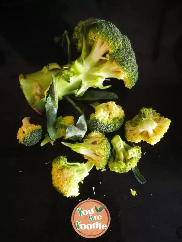 Scalded broccoli