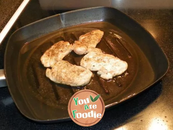 Pan fried chicken breast