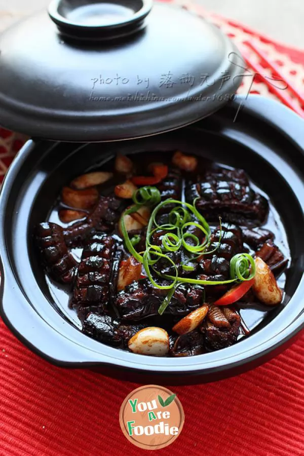 Braised-eel-with-garlic