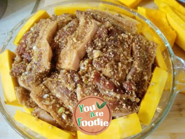 [Zhejiang cuisine] - steamed pork with pumpkin